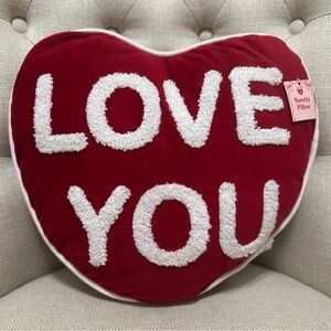 NEW Valentines Day Pillow Heart Red Love You Target